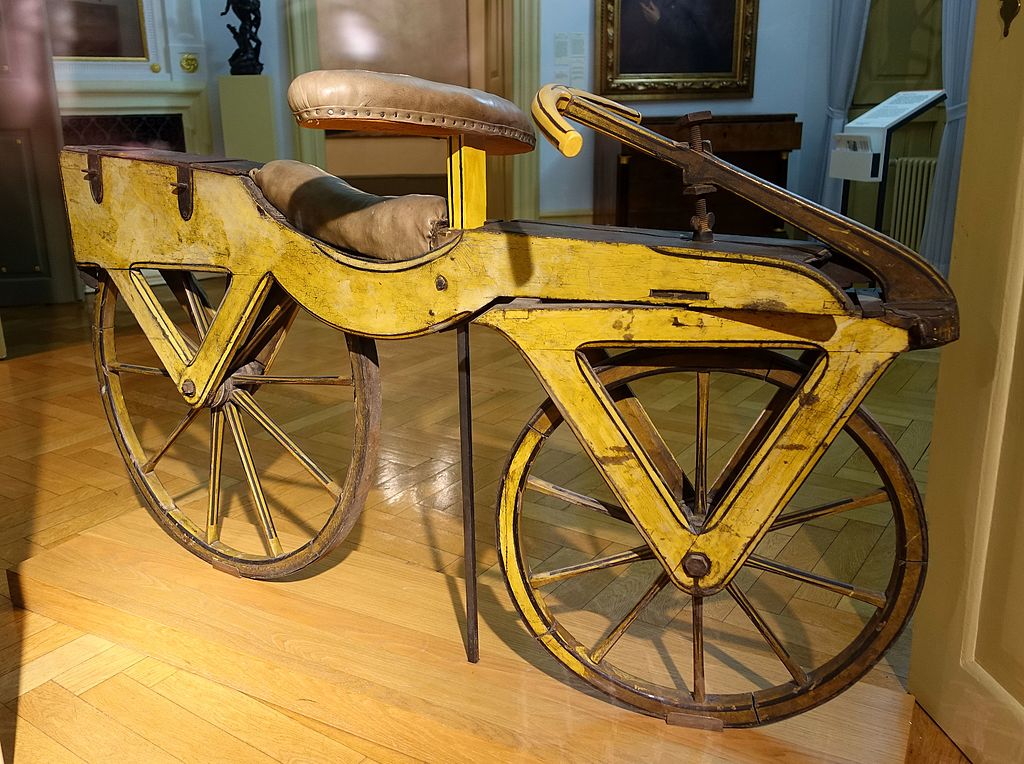 Who invented the bicycle? The German connection - Draisine Ca1820 Kurpf%C3%A4lzisches Mus